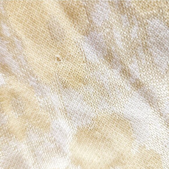 St. John Collection Short Sleeve Button Up Floral Cream Santana Knit Blouse 12 - Picture 5 of 9